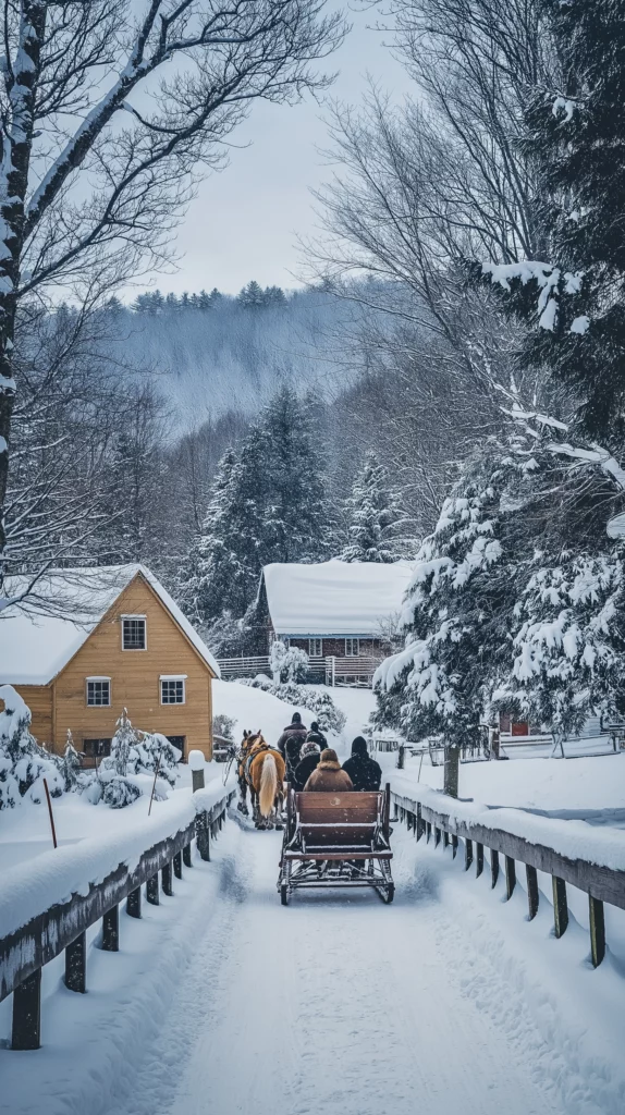 Woodstock Vermont in winter