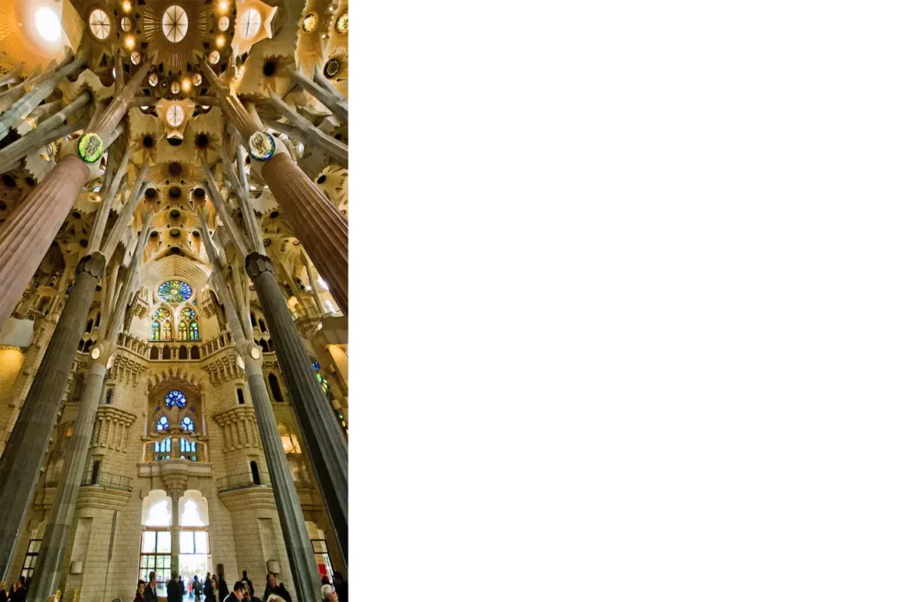 Inside the Sagrada Família, Barcelona