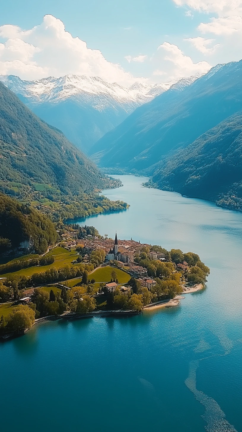 View of a European landscape