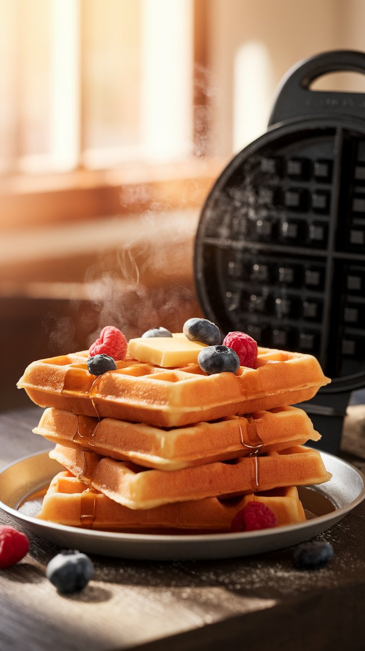 Cast Iron Waffles Recipe