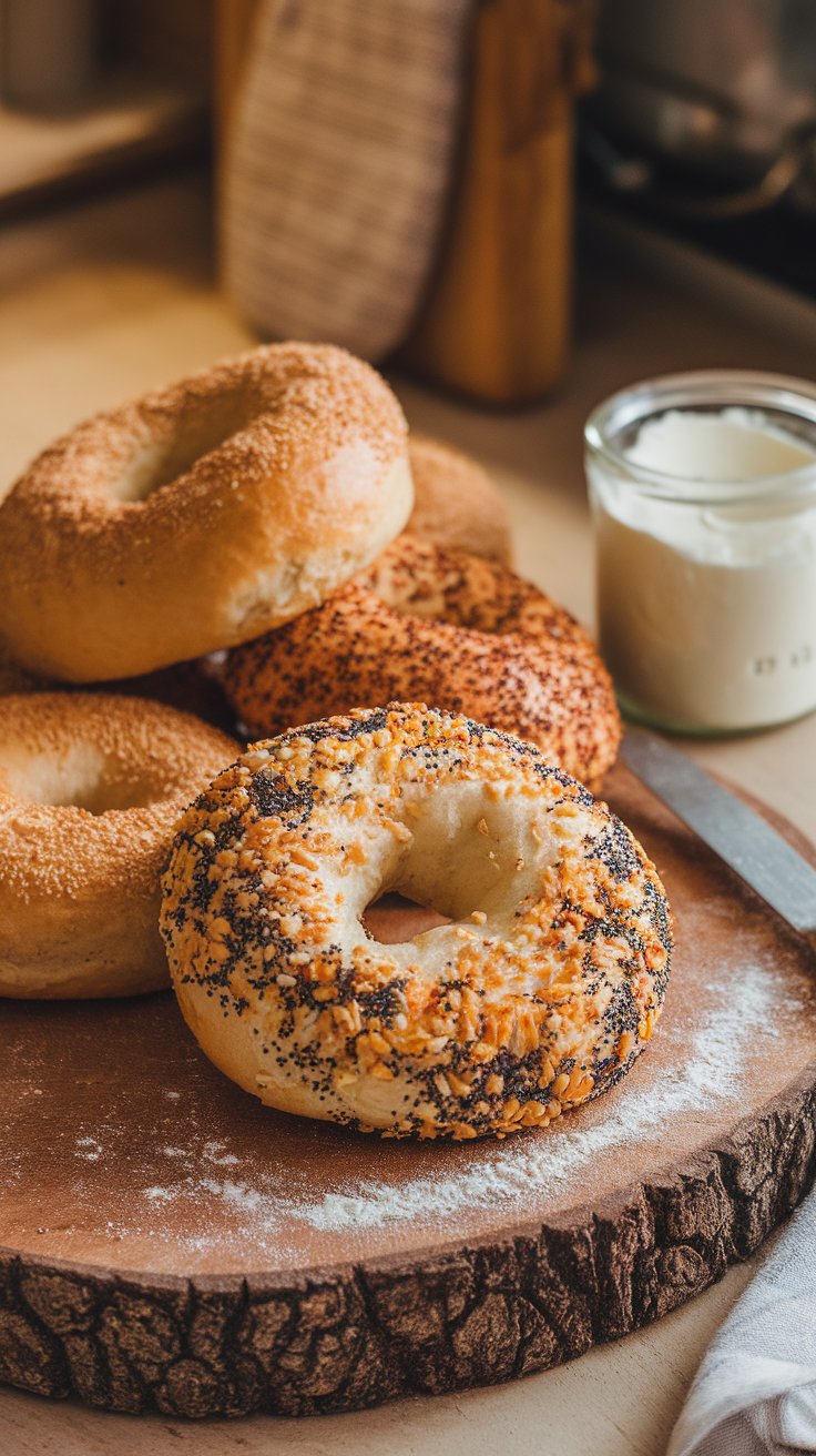 Sourdough Discard Bagel