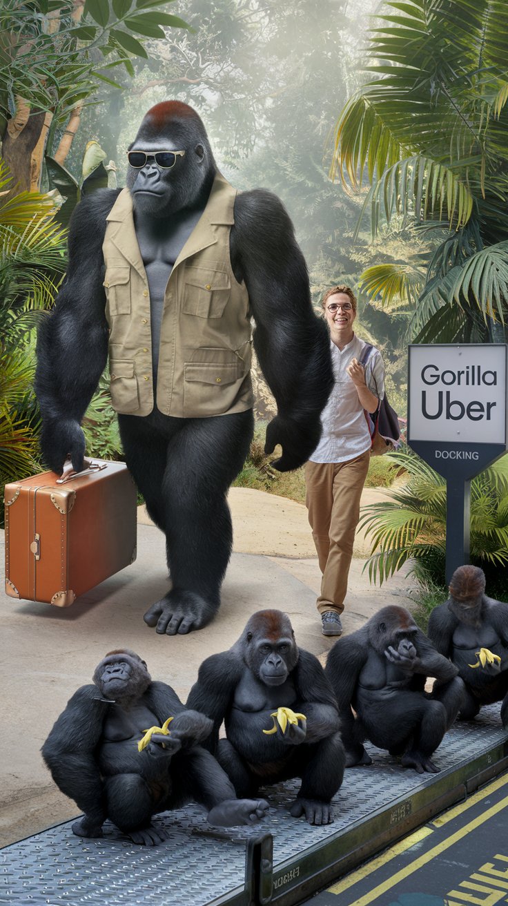 Visa-Free Gorilla Uber Rides